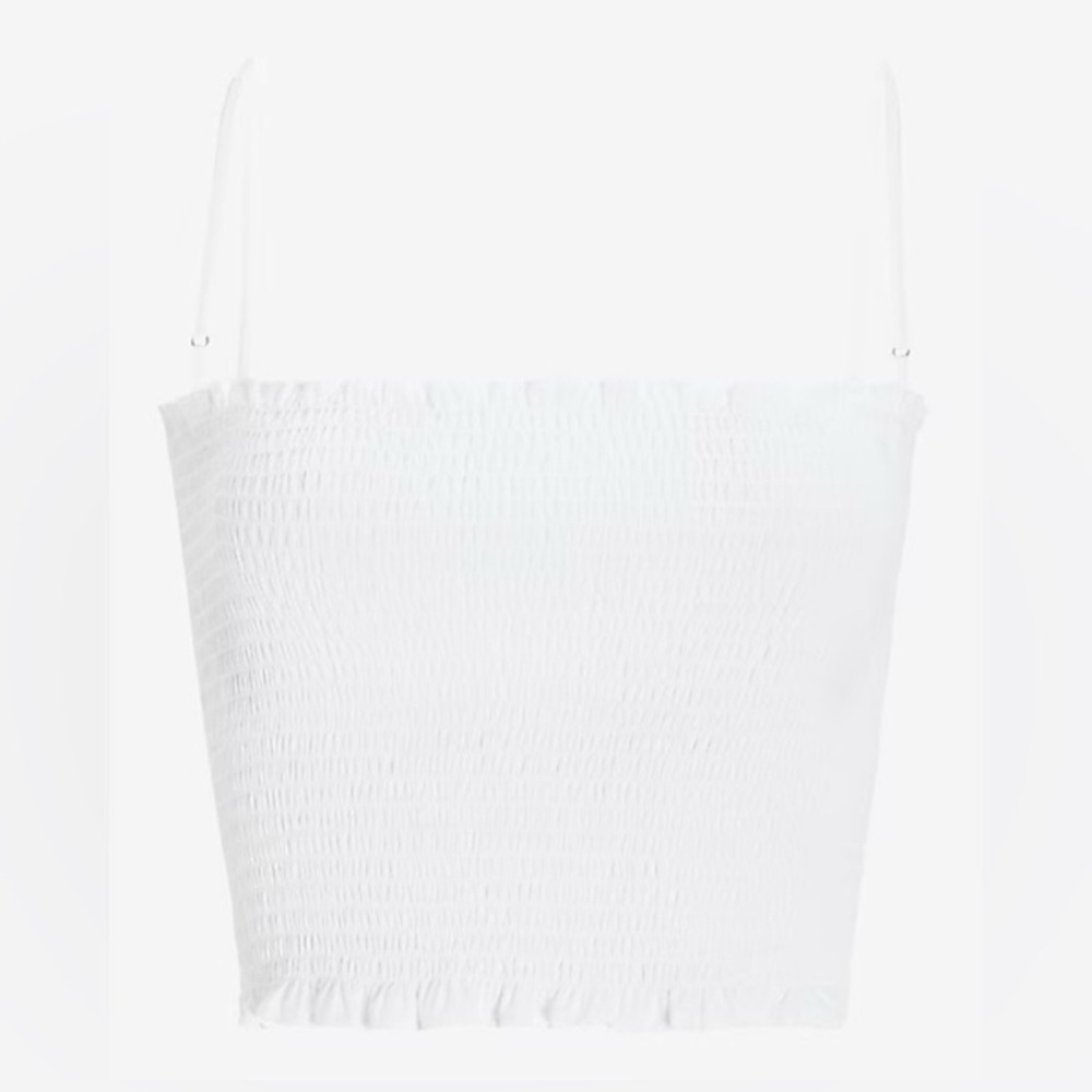 White Smocked Women's Top - Picture 4 of 6